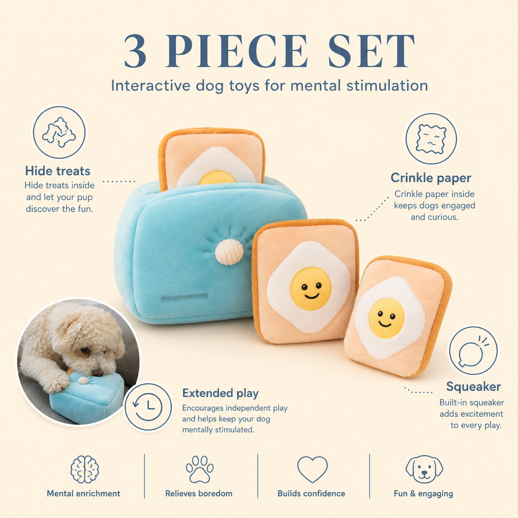 Blu's Deluxe Meal - 7-Piece Interactive Dog Toy Bundle
