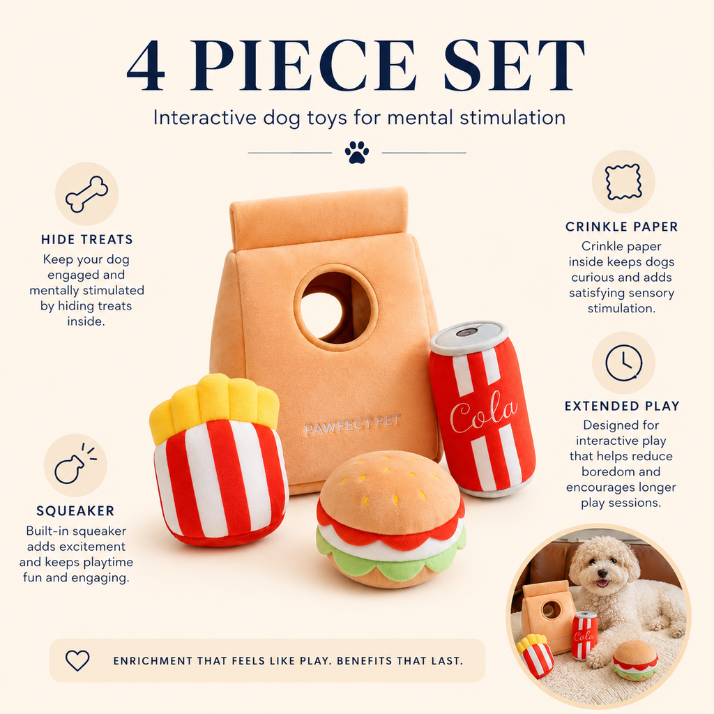 Blu's Snack Pack - 4-Piece Interactive Dog Toy Set